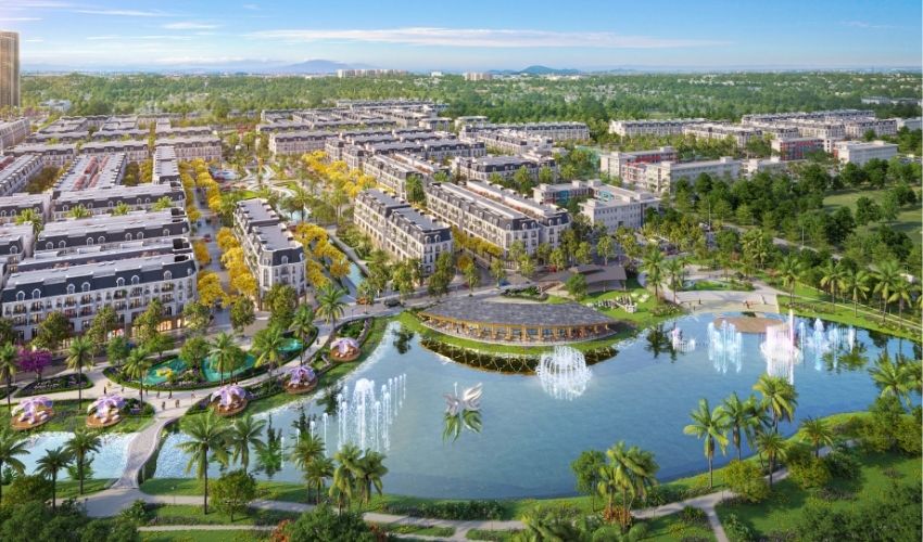 Sản phẩm "đắt giá" tại Hòa Phát Forestar là chuỗi biệt thự ven hồ
