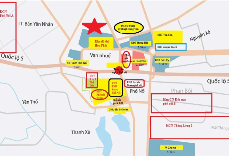 Dự án Hòa Phát Forestar sở hữu Vị Trí Chiến Lược