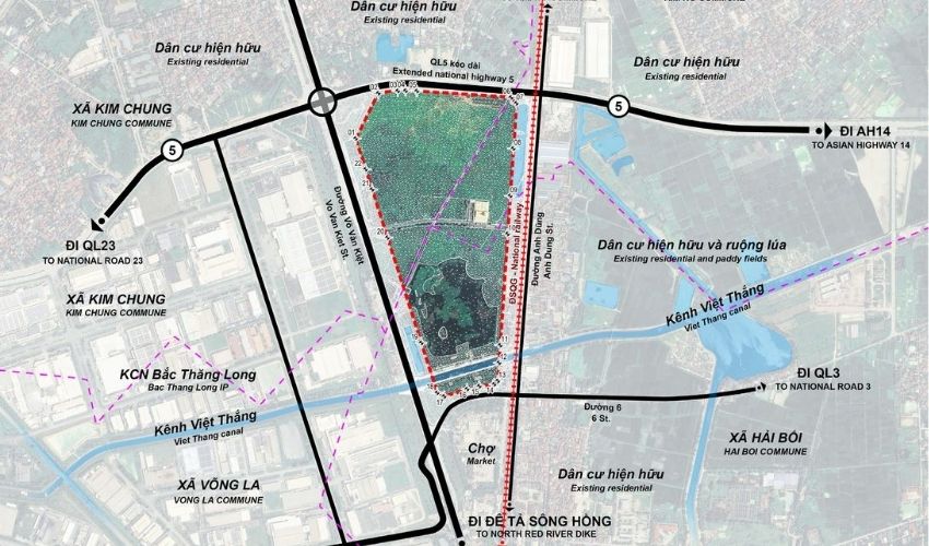 Hateco Đông Anh nằm trên trục Võ Văn Kiệt