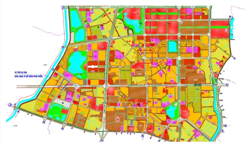 Vị trí xây dựng chung cư Minh Giang Phú Diễn