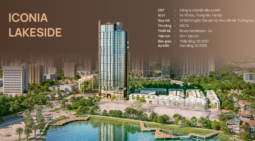 Dự án Iconia Lakeside 54 Tố Hữu của chủ đầu tư Mic invest