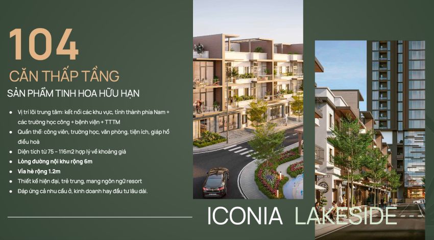 104 căn liền kề Iconia Lakeside 54 Tố Hữu