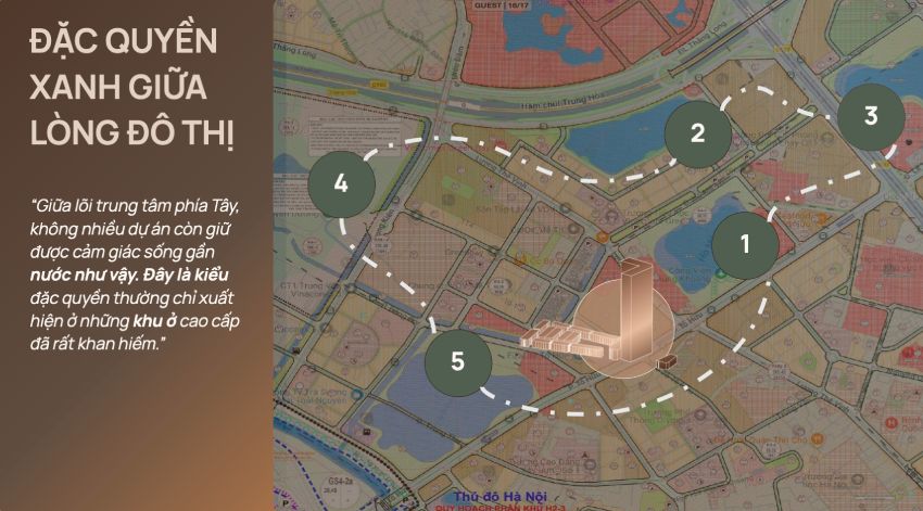 Vị trí Iconia Lakeside 54 Tố Hữu – giá trị cốt lõi của dự án